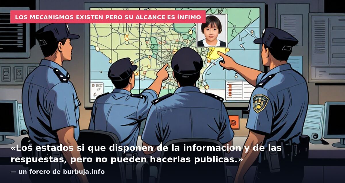 Los mecanismos existen pero su alcance es ínfimo: «Los estados si que disponen de la informacion y de las respuestas, pero no pueden hacerlas publicas.» — un forero de burbuja.info