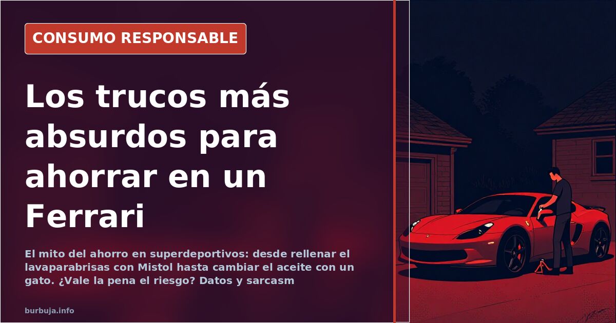 Los trucos más absurdos para ahorrar en un Ferrari