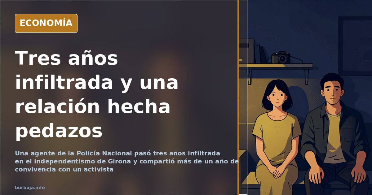 Tres años infiltrada entre independentistas y una pareja rota
