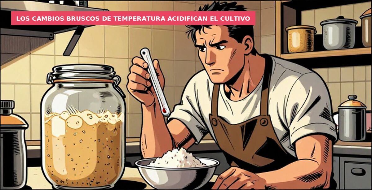Los cambios bruscos de temperatura acidifican el cultivo