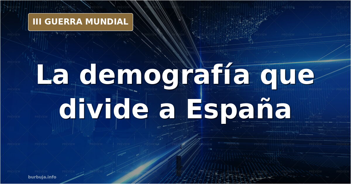 Calle urbana europea con viandantes de espaldas y banderas al fondo, ilustración sobre demografía e inmigración