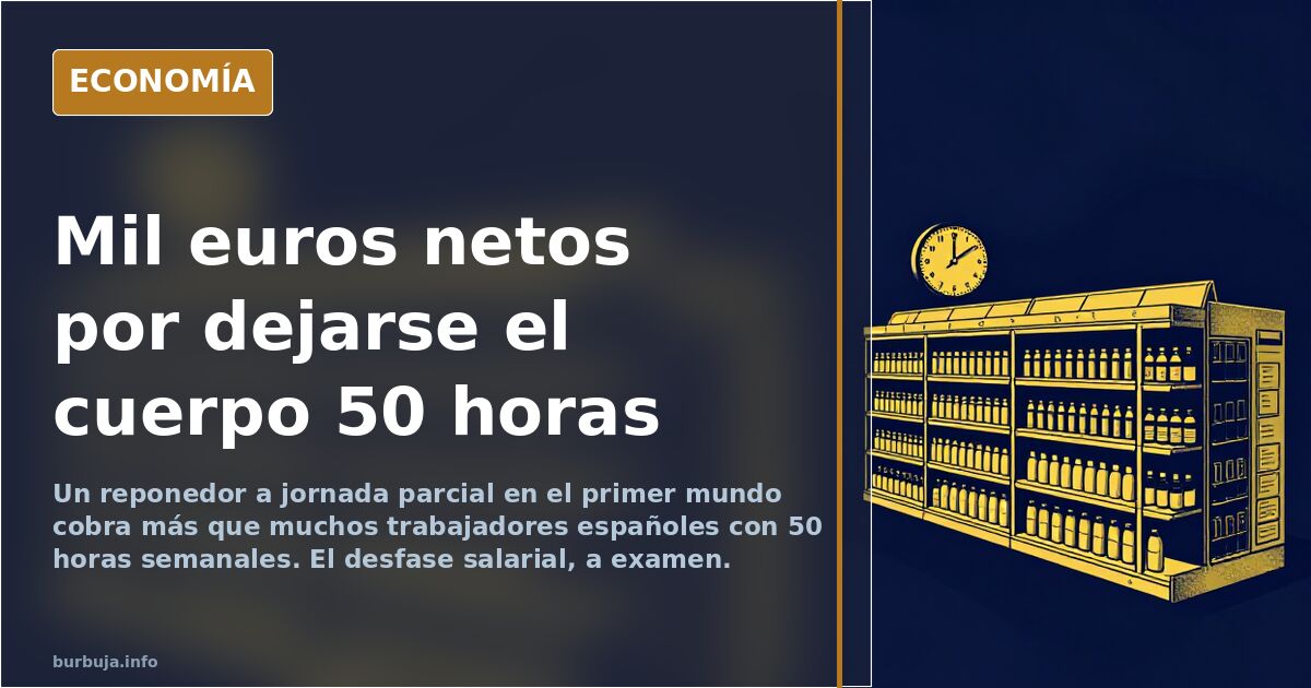 A €1,000-a-month worker for 50 hours: the maths that doesn't add up in Spain