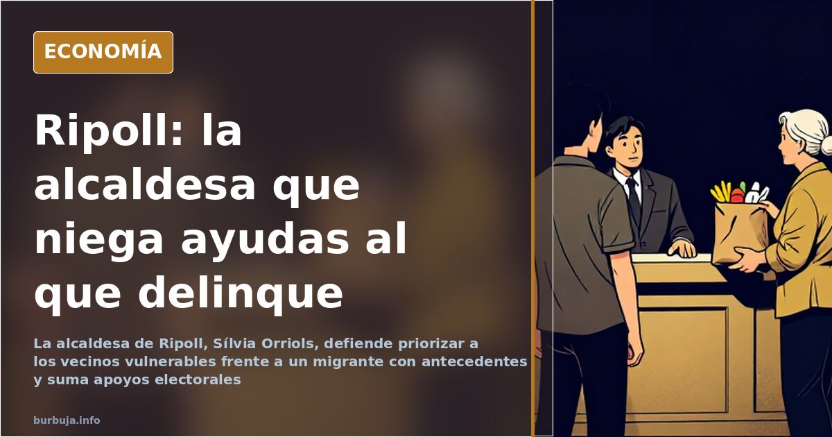 Comparecencia de la alcaldesa Sílvia Orriols en Ripoll sobre ayudas sociales e inmigración irregular