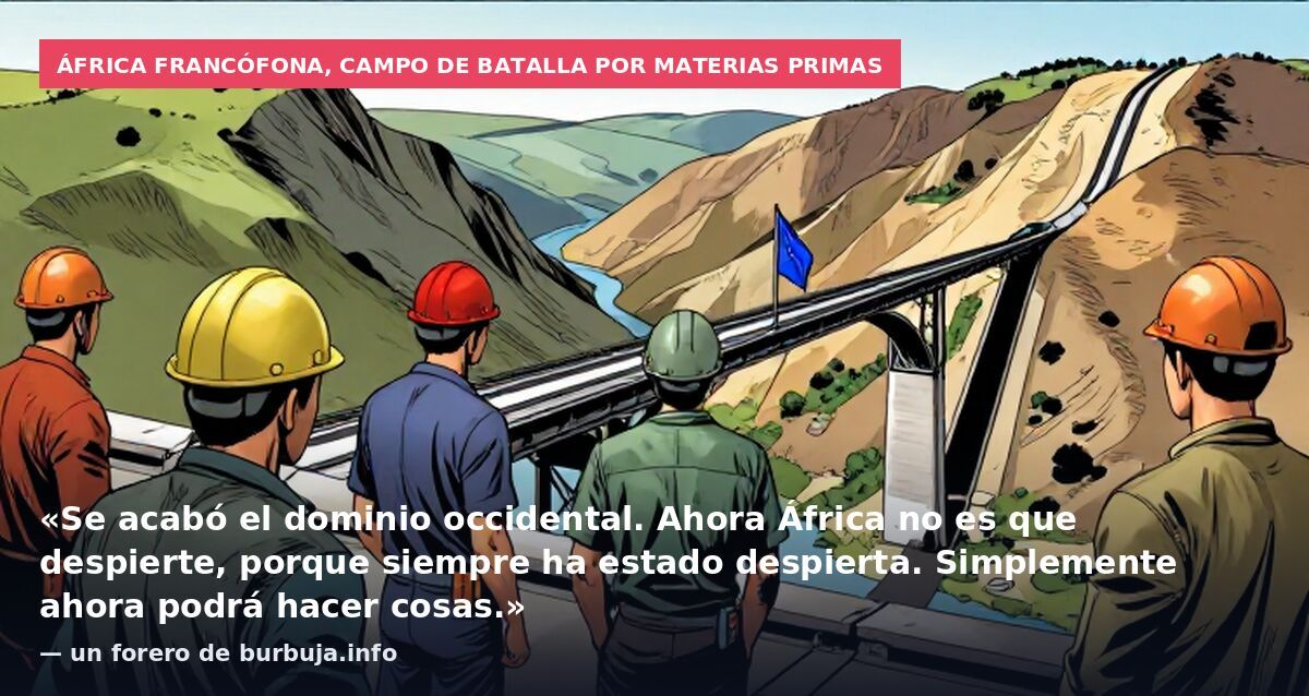 África francófona, campo de batalla por materias primas: «Se acabó el dominio occidental. Ahora África no es que despierte, porque siempre ha estado despierta. Simplemente ahora podrá hacer cosas.» — un forero de burbuja.info