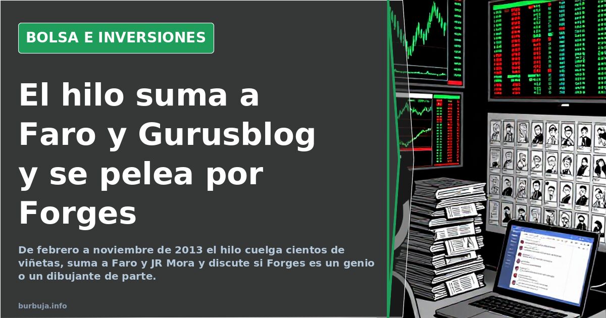 El hilo suma a Faro y Gurusblog y se pelea por Forges