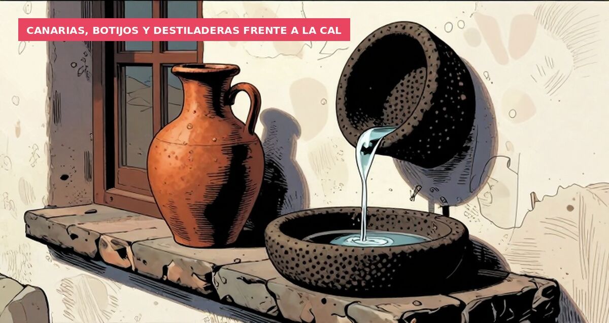 Canarias, botijos y destiladeras frente a la cal