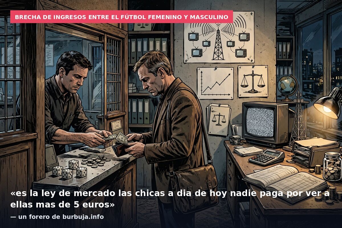 Brecha de ingresos entre el fútbol femenino y masculino: «es la ley de mercado las chicas a dia de hoy nadie paga por ver a ellas mas de 5 euros» — un forero de burbuja.info