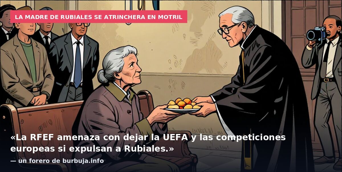 La madre de Rubiales se atrinchera en Motril: «La RFEF amenaza con dejar la UEFA y las competiciones europeas si expulsan a Rubiales.» — un forero de burbuja.info