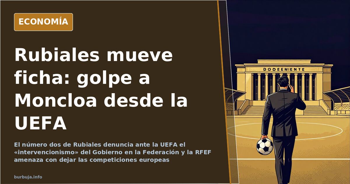 Sede deportiva internacional con banderas, escenario del pulso entre la RFEF y la UEFA por la denuncia de Rubiales