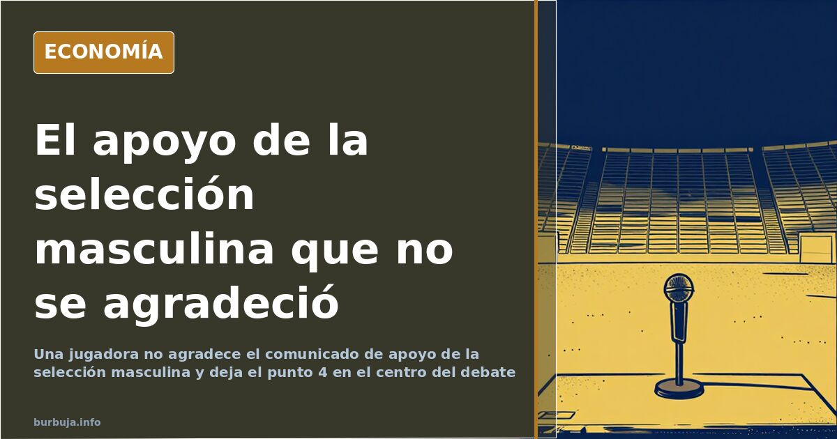 Estadio de fútbol con el marcador apagado, ilustración del comunicado de la selección masculina y su respuesta
