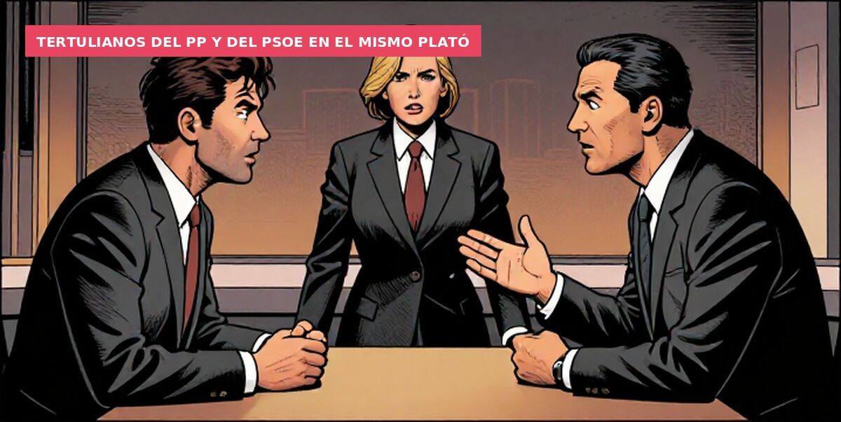 Tertulianos del PP y del PSOE en el mismo plató