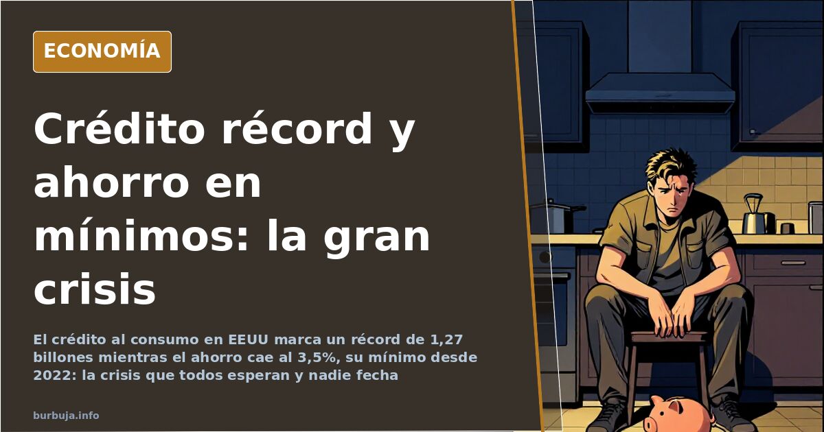 Gráficas bursátiles en rojo y un calendario con octubre marcado ilustran el temor a una crisis económica global