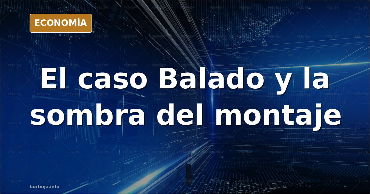 Ilustración con gráficos y una línea de tiempo que marca los 45 minutos del caso Balado y su teoría del montaje