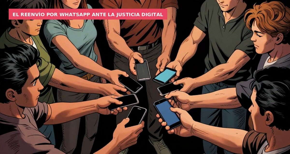 El reenvío por WhatsApp ante la justicia digital