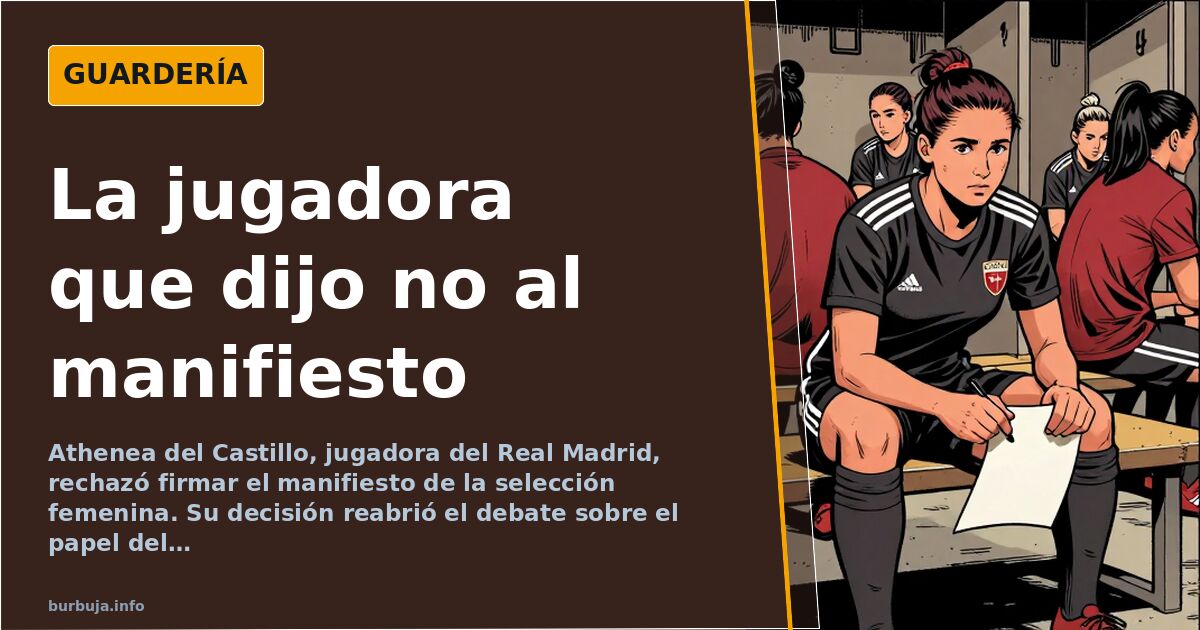 Athenea del Castillo and the manifesto she refused to sign