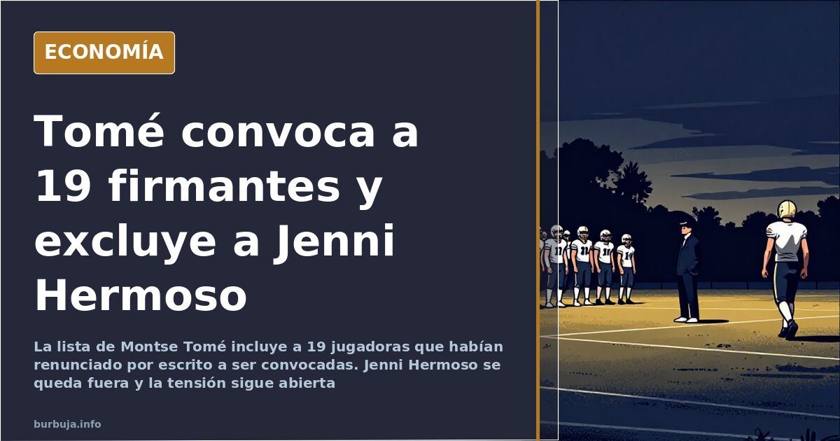 Jugadoras de la seleccion femenina de futbol durante un entrenamiento, con la convocatoria de Montse Tome como telon de fondo