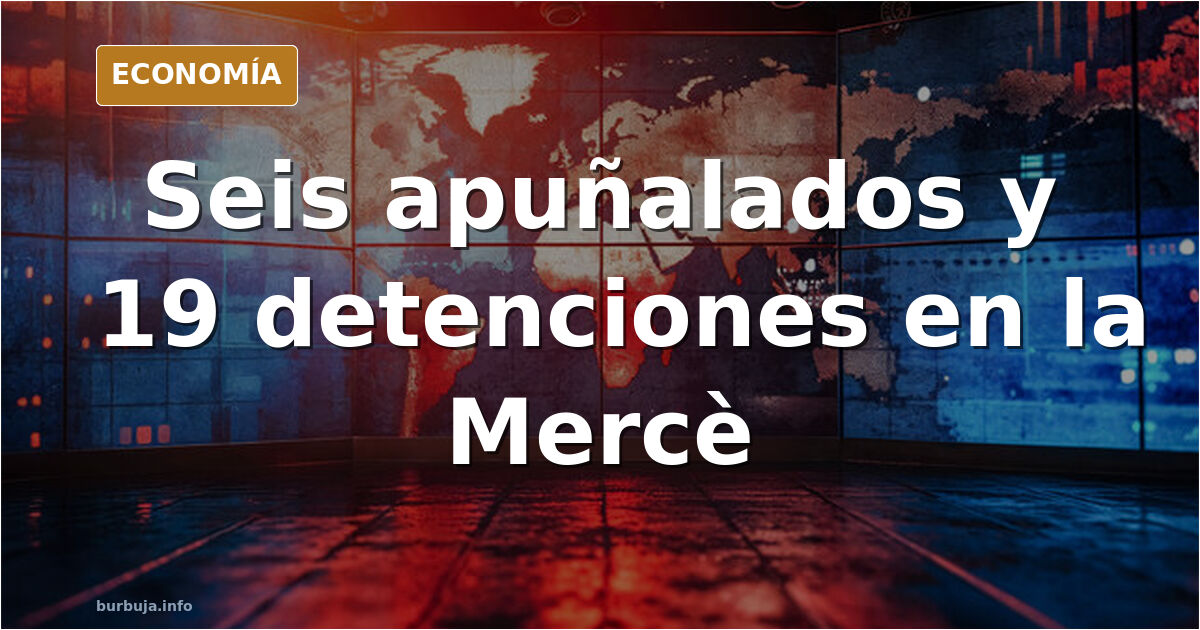 Ambulancias y policía en la zona de la Nova Icària durante la madrugada de la Mercè