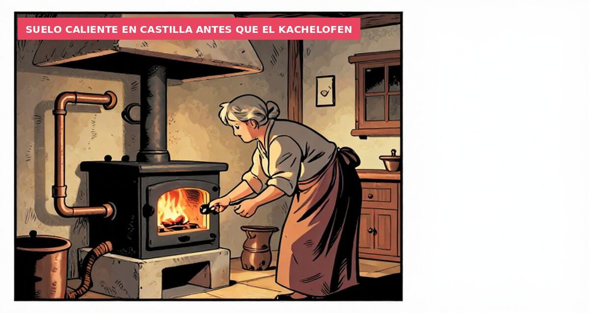 Suelo caliente en Castilla antes que el Kachelofen