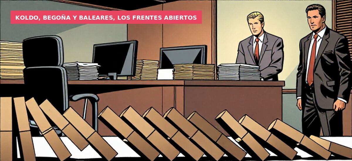 Koldo, Begoña y Baleares, los frentes abiertos