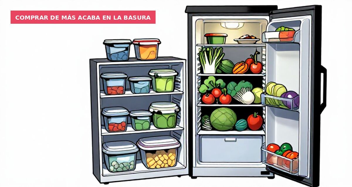 Comprar de más acaba en la basura