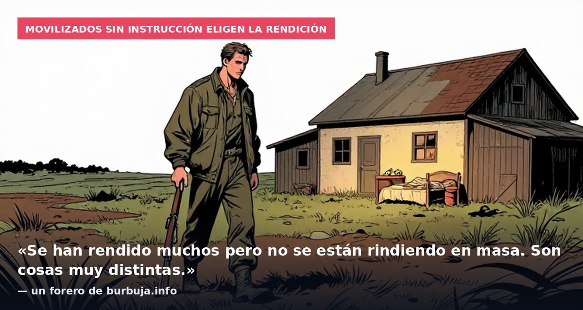 Movilizados sin instrucción eligen la rendición: «Se han rendido muchos pero no se están rindiendo en masa. Son cosas muy distintas.» — un forero de burbuja.info