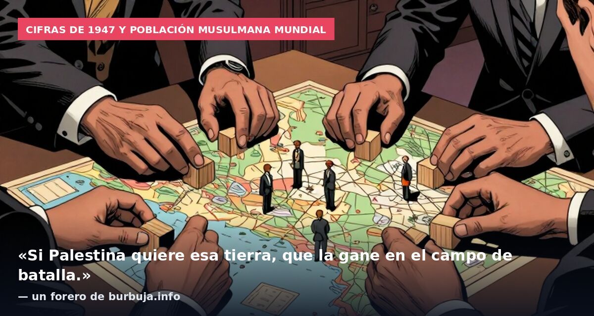 Cifras de 1947 y población musulmana mundial: «Si Palestina quiere esa tierra, que la gane en el campo de batalla.» — un forero de burbuja.info