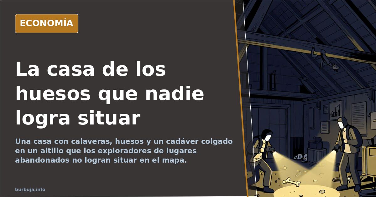 Casa con calaveras, huesos humanos y escayolas entre objetos acumulados