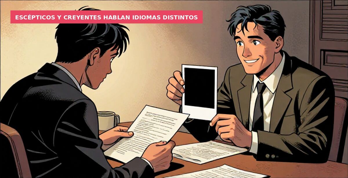 Escépticos y creyentes hablan idiomas distintos