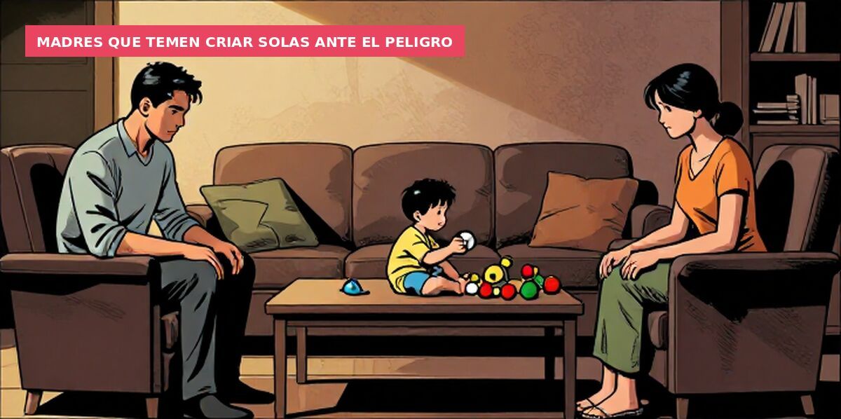 Madres que temen criar solas ante el peligro