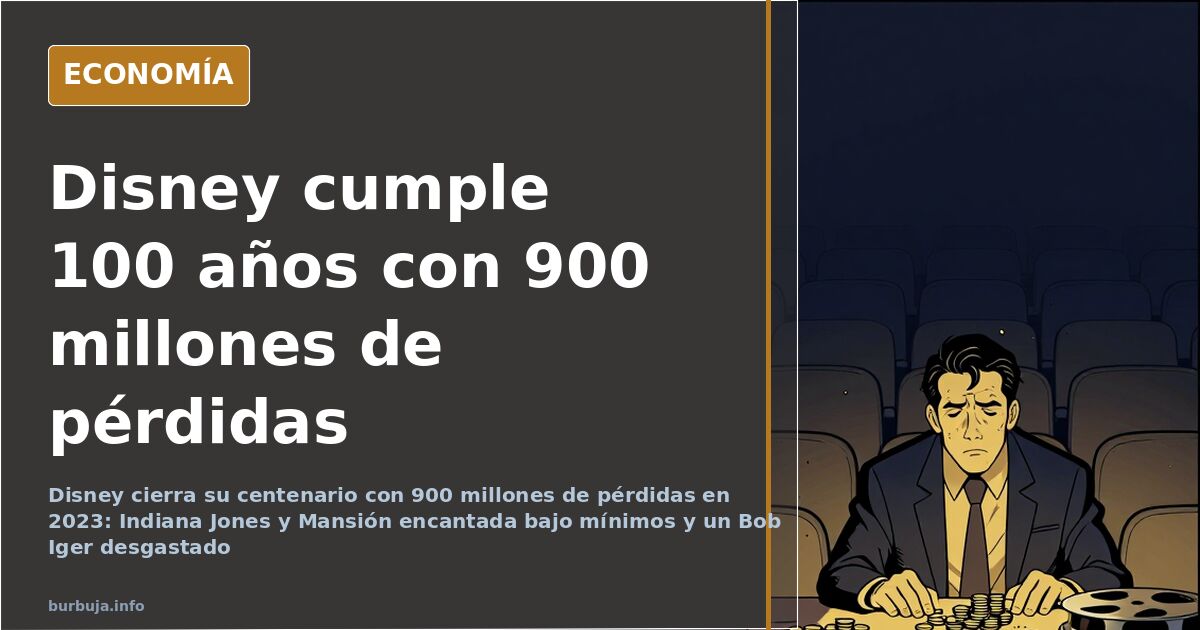 Sala de cine con butacas vacías ante una pantalla que anuncia el centenario de Disney y la taquilla de sus últimos estrenos