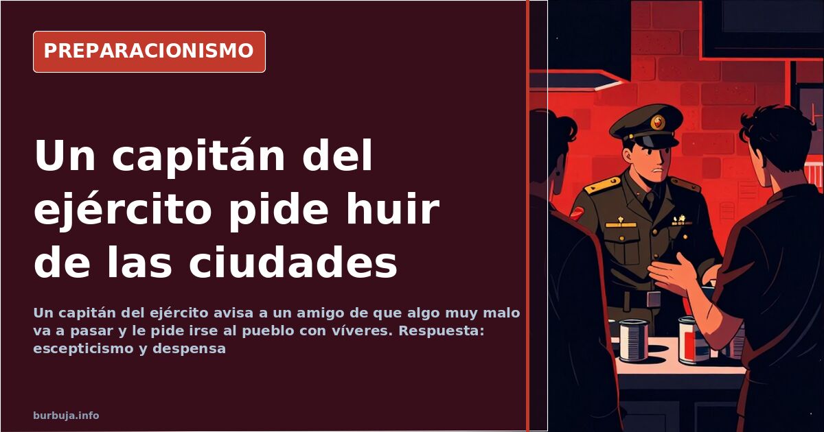 The army captain’s warning about ‘something very bad’