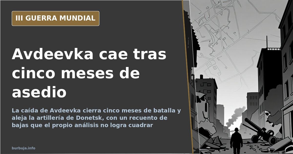 Avdeevka falls, pushing artillery away from Donetsk