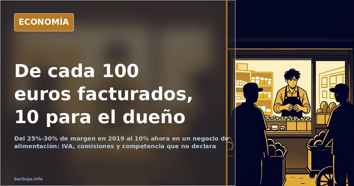 A self-employed food business owner: from 25-30% margins to 10%