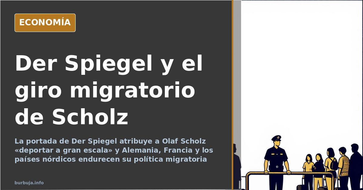 Portada de Der Spiegel con el canciller Olaf Scholz y el titular sobre deportar a gran escala en Alemania