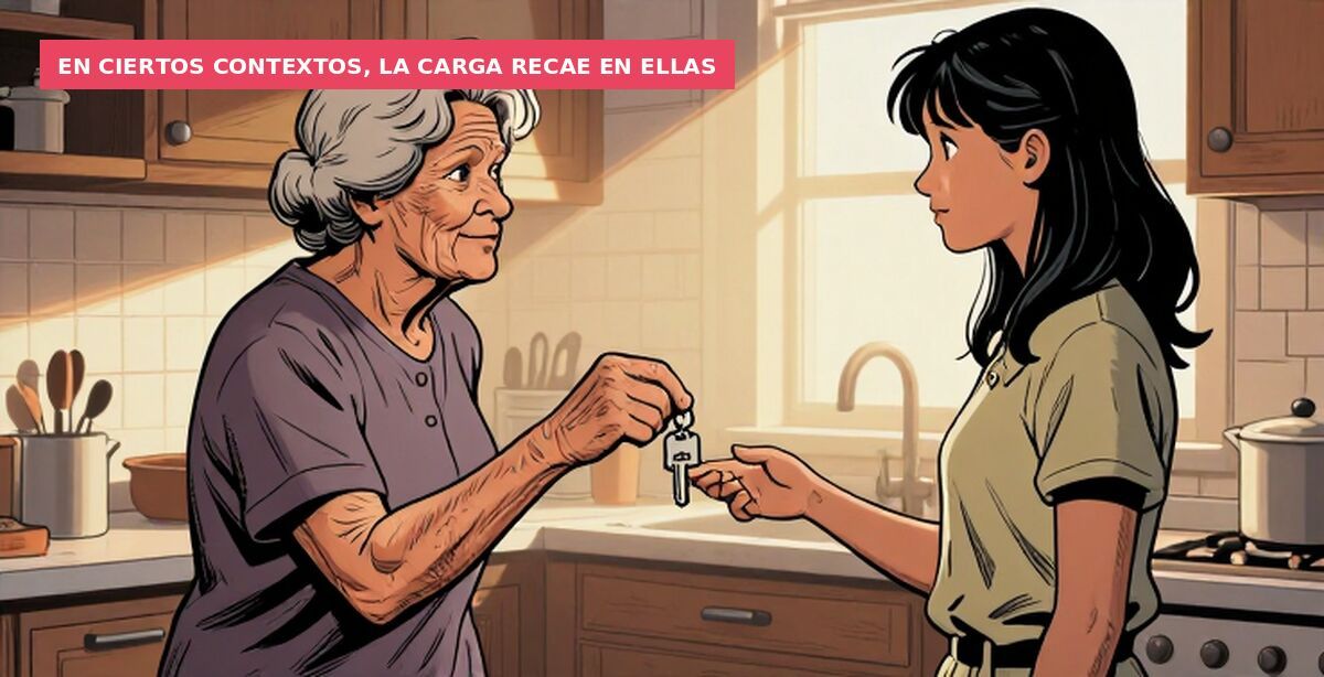 En ciertos contextos, la carga recae en ellas