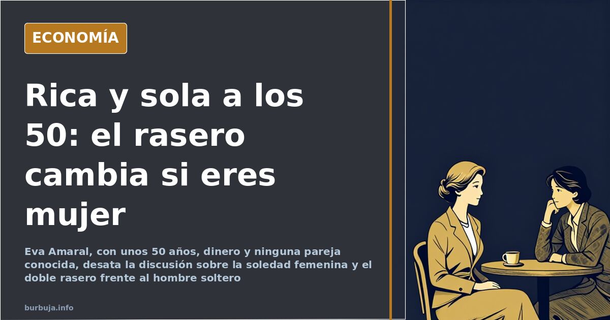 Retrato editorial de una cantante de unos 50 años sobre fondo azul marino, imagen ligada al debate sobre Eva Amaral y la sole