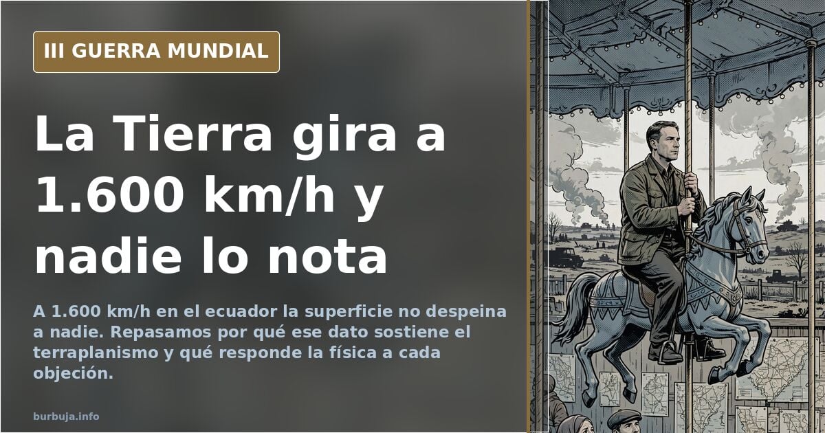 Flat Earth: Why We Don't Feel the Earth Spinning at 1,600 km/h