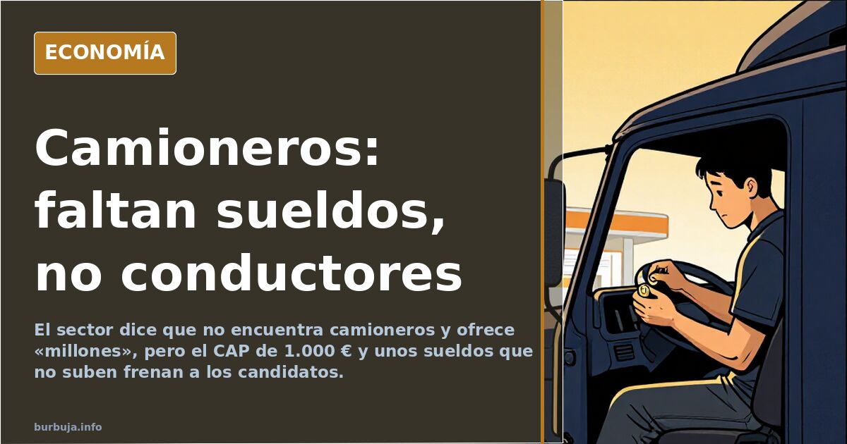 Truckers are scarce, but the €1,000 CAP certificate puts candidates off