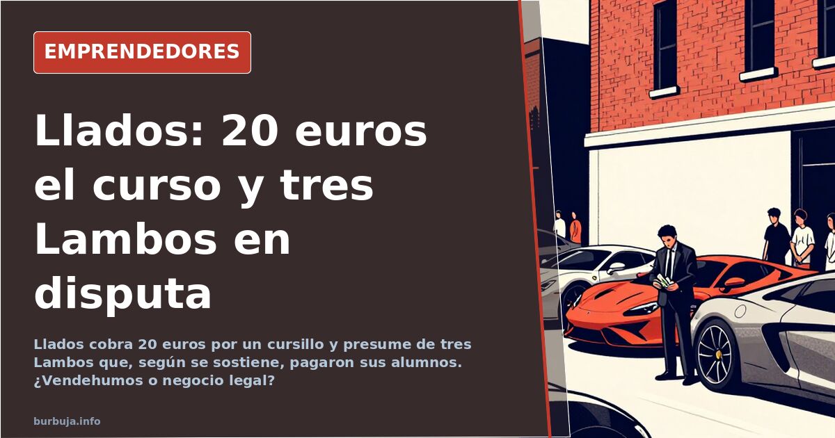 Llados, the 'coach' selling discipline for €20 a course