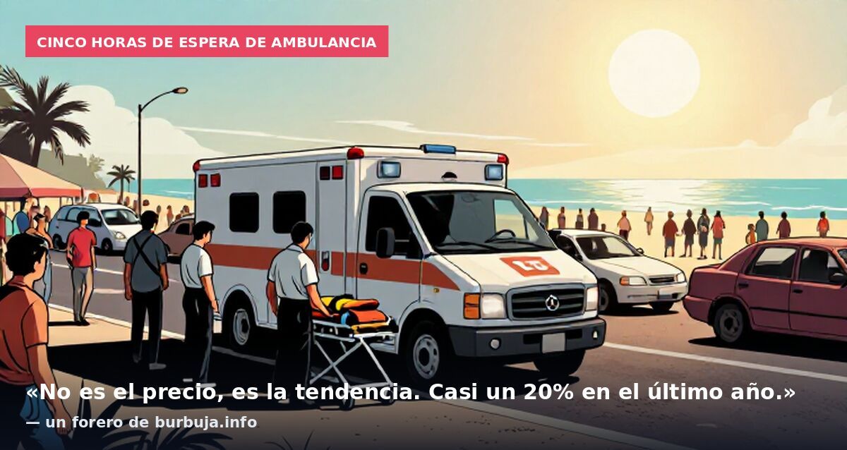 Cinco horas de espera de ambulancia: «No es el precio, es la tendencia. Casi un 20% en el último año.» — un forero de burbuja.info