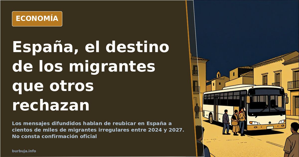 Ilustración editorial con un mapa europeo y flechas que apuntan hacia España bajo el tema de la inmigración irregular