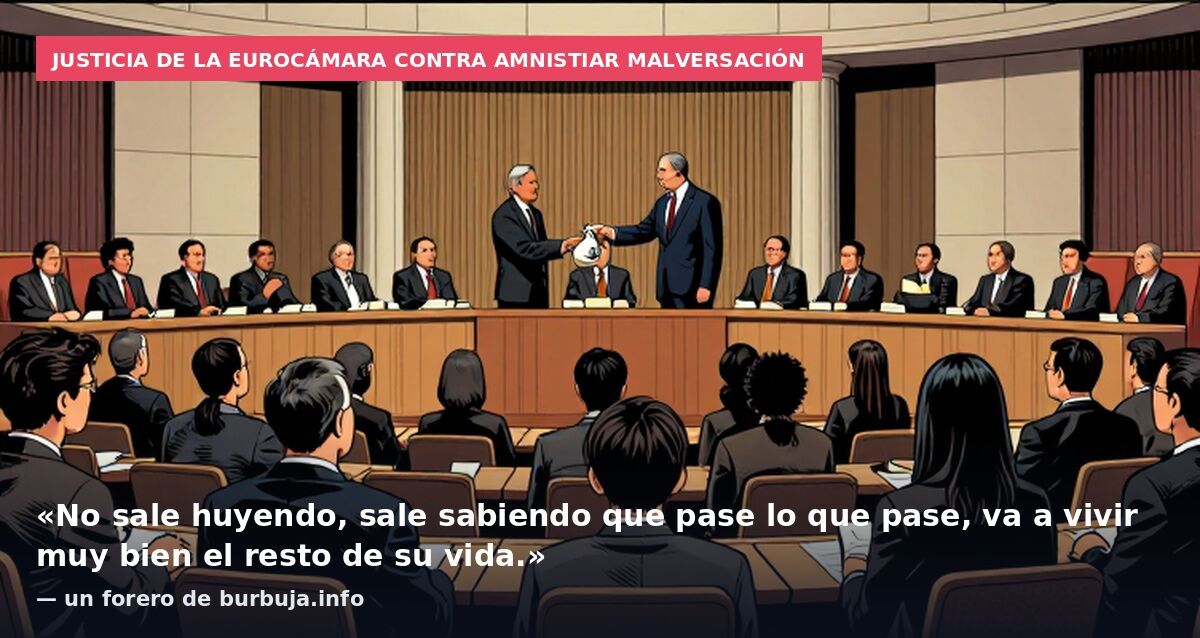 Justicia de la Eurocámara contra amnistiar malversación: «No sale huyendo, sale sabiendo que pase lo que pase, va a vivir muy bien el resto de su vida.» — un forero de burbuja.info