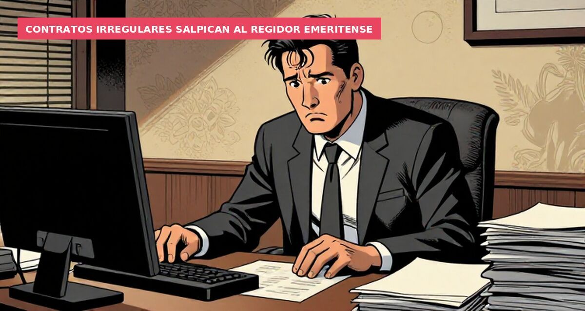 Contratos irregulares salpican al regidor emeritense