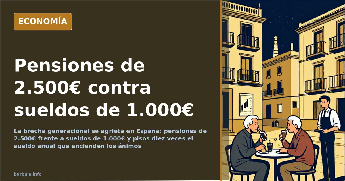 Pensions of €2,500 and Rents: The Generational Divide