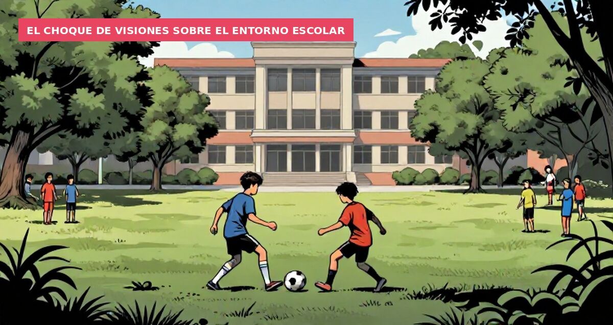 El choque de visiones sobre el entorno escolar