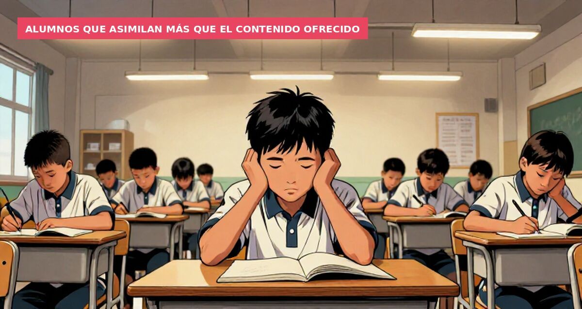 Alumnos que asimilan más que el contenido ofrecido
