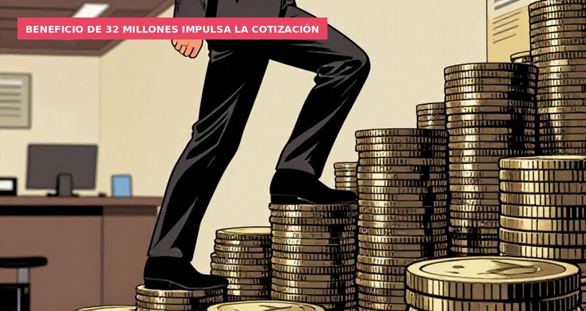Beneficio de 32 millones impulsa la cotización
