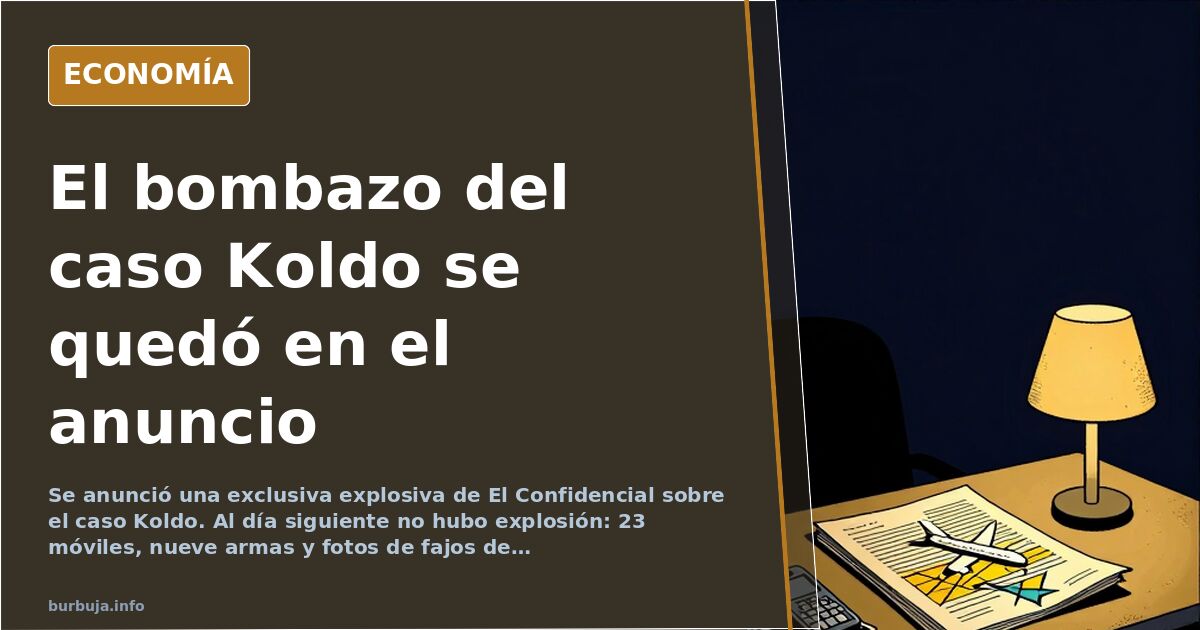 Escritorio nocturno con expedientes del caso Koldo, teléfonos móviles apilados y una lámpara encendida