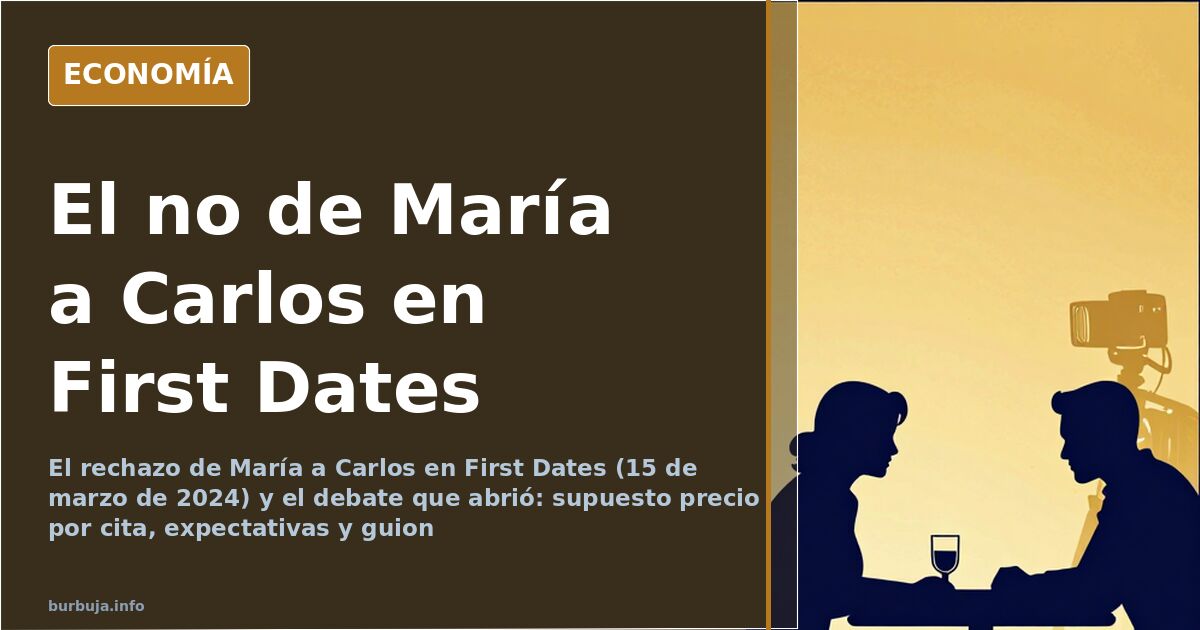 Dos comensales de First Dates, María y Carlos, frente a frente durante su cita