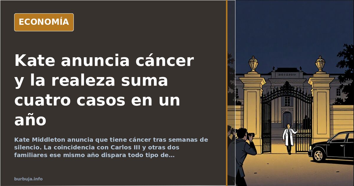 Mujer joven de perfil mirando al frente con gesto serio, en una escena sobria que ilustra el anuncio de cáncer de Kate Middle